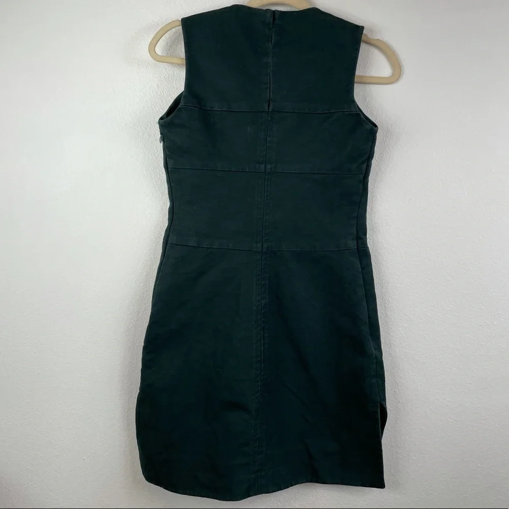 CARVEN Dexter Shift Dress in Green Size 34 - Picture 3 of 11